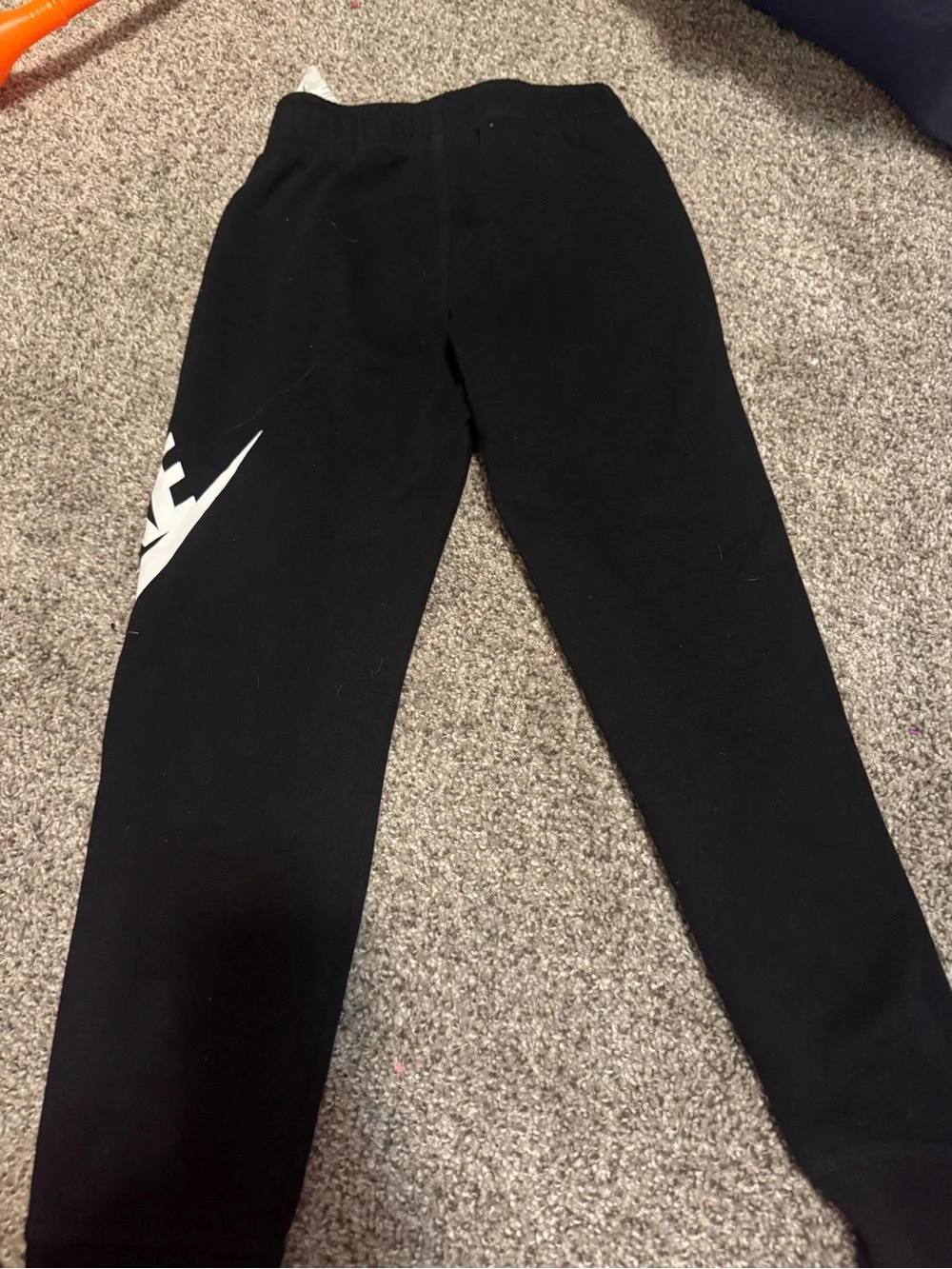 Nike Black Jogger Pants with White Logo
